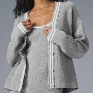 Cardigan by Alo  Yoga - boxy loose style - Tennis Club Sweater Knit